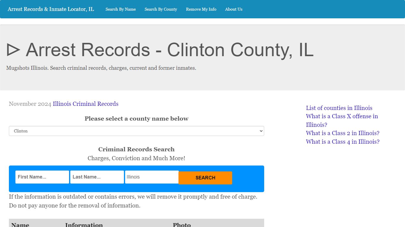 ᐅ Arrest Records - Clinton County, IL - IllinoisPrisonTalk